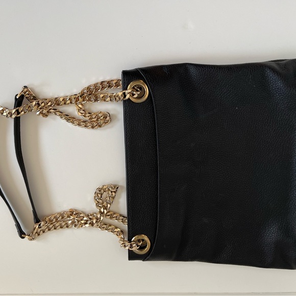 14th & Union Black Faux Leather Crossbody or Shoulder Bag - Picture 10 of 12